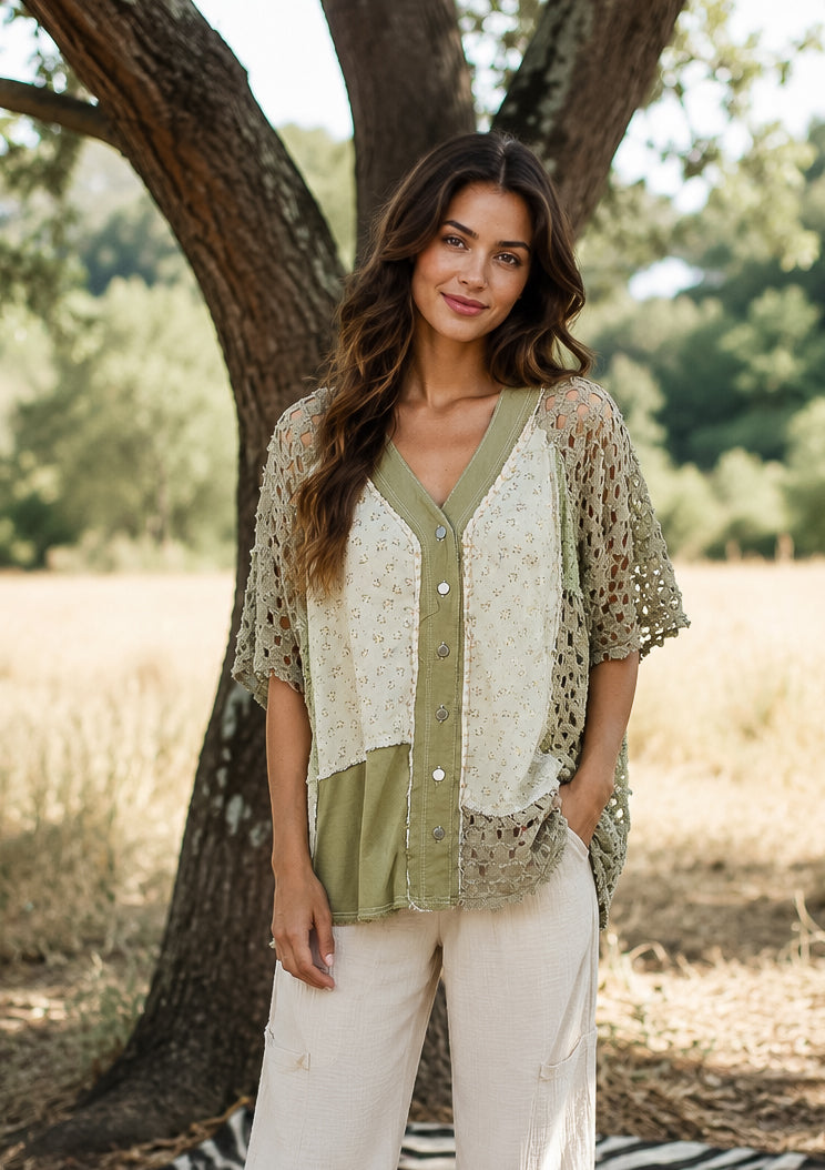 Wild Sage Boho Top