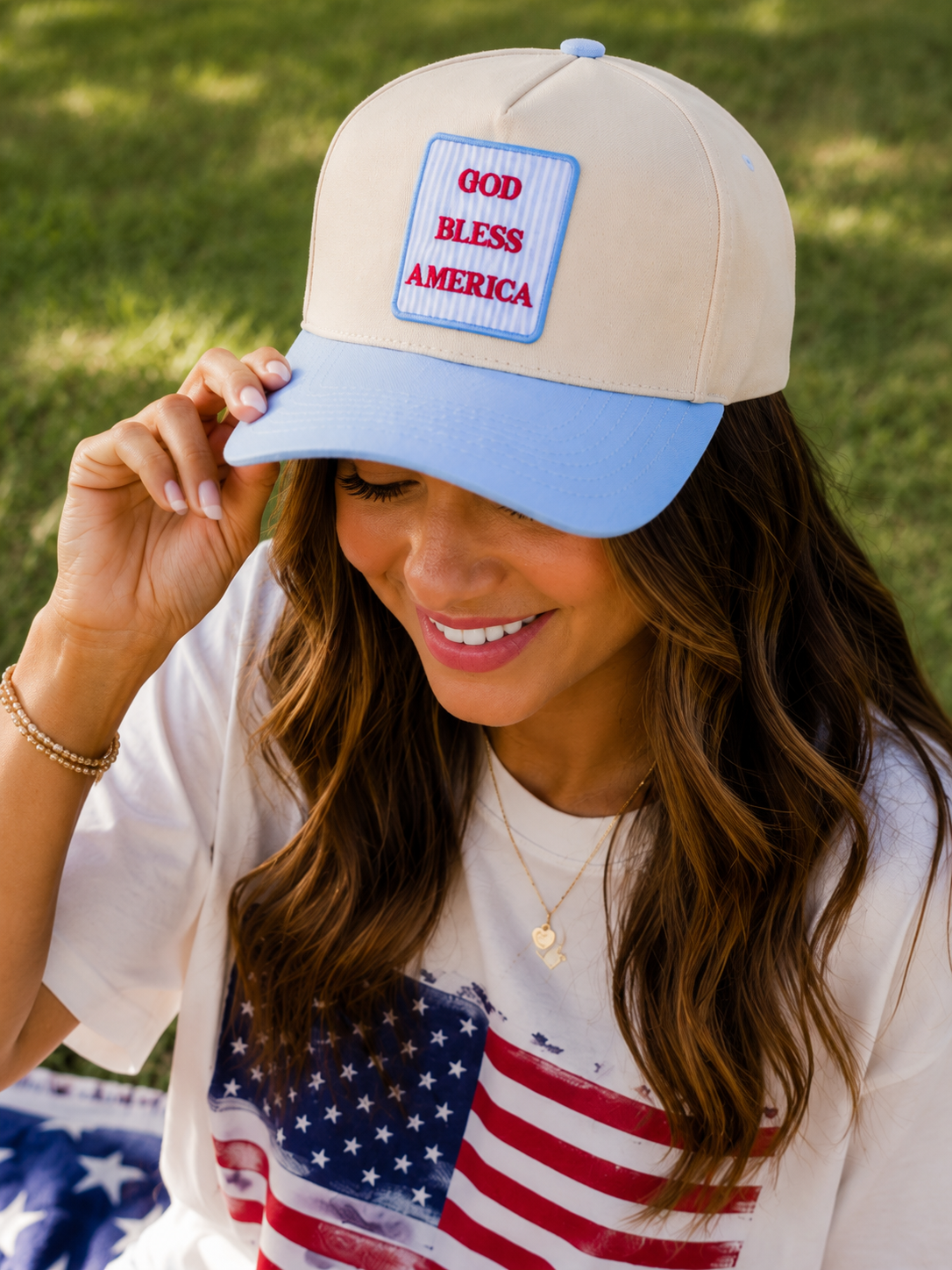 God Bless America Trucker Hat