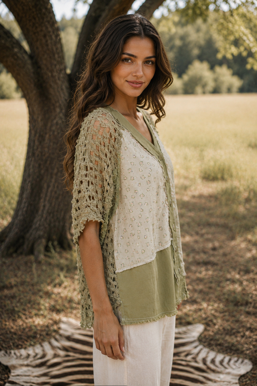 Wild Sage Boho Top